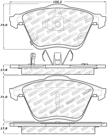 StopTech Performance 06-07 Mazda 6 Front Brake Pads