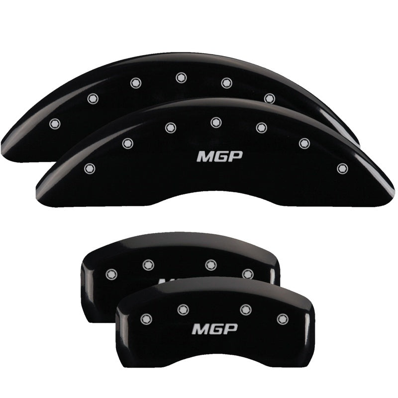 MGP 4 Caliper Covers Engraved Front & Rear i-Vtec Black finish silver ch