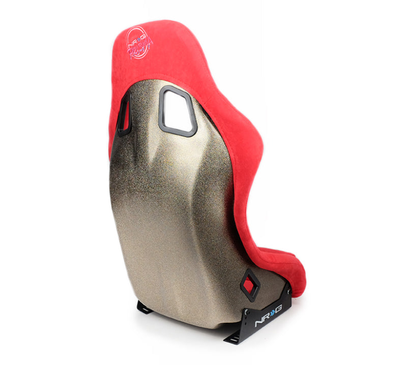 NRG FRP Bucket Seat ULTRA Edition - Medium (Red Alcantara/Pearlized Back)