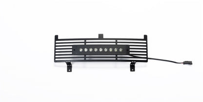 Putco 15-19 Chevy Silv HD SS Black Bar Design Bumper Grille Insert w/ Curved Flush 10in Light Bar