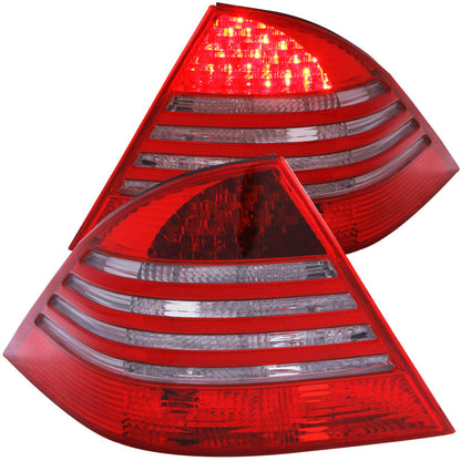 ANZO 2000-2005 Mercedes Benz S Class W220 LED Taillights Red/Smoke