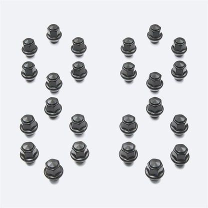 Ford Racing M14 x 1.5 Black Lug Nut - Set of 24