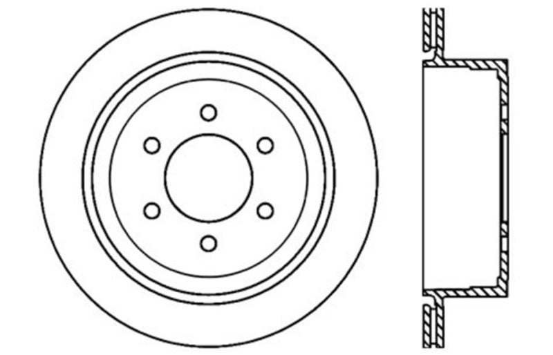 StopTech 04-09 Ford F150 2WD / 04-09 F150 4WD Drilled Left Rear Rotor