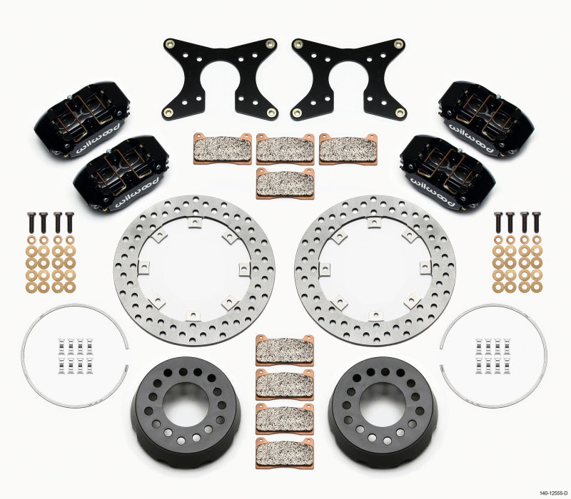 Wilwood Dynapro Lug Mount Dual Rear Dynamic Kit SA Drilled M-W/Lamb Ends 1/2in Studs