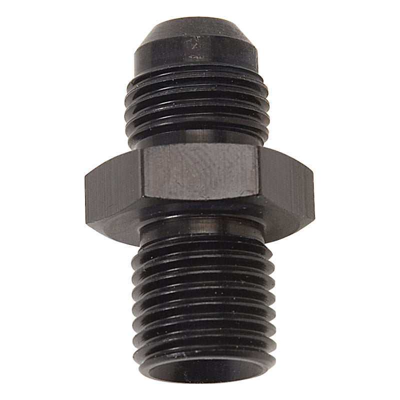 Russell Performance -6 AN Flare to 12mm x 1.5 Metric Thread Adapter (Black)