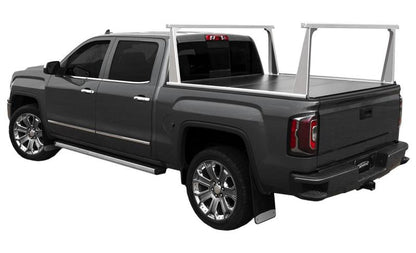 Access ADARAC Al Uprights 24in Vert Pro Kit (2 Uprights w/1 66in Cross Bar) Matte Black Truck Rack