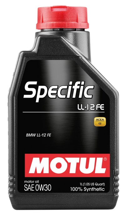 Motul 1L 100% Synthetic High Performance Engine Oil ACEA C2 BMW LL-12 FE+ 0W30