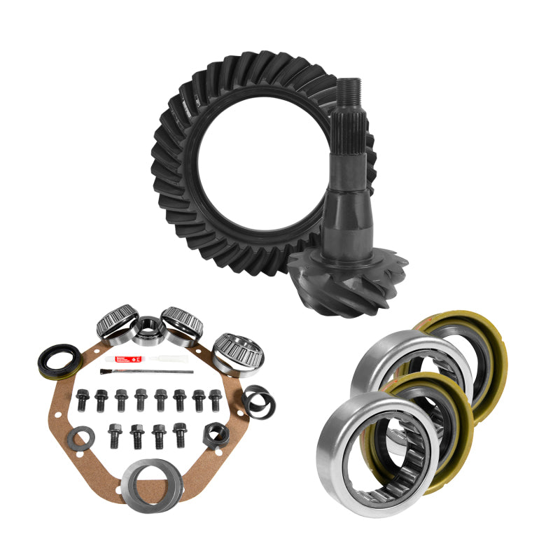 Yukon 9.25in CHY 3.91 Rear Ring & Pinion Install Kit 1.705in Axle Bearings and Seal