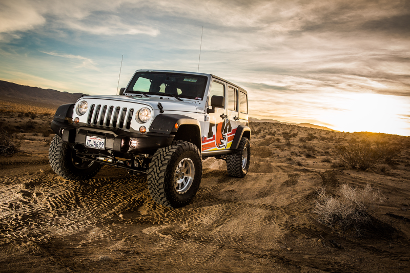 Fox 2007+ Jeep JK 2.0 Factory Series ATS Steering Stabilizer 22.15in Ext L - Orange Heritage Logo