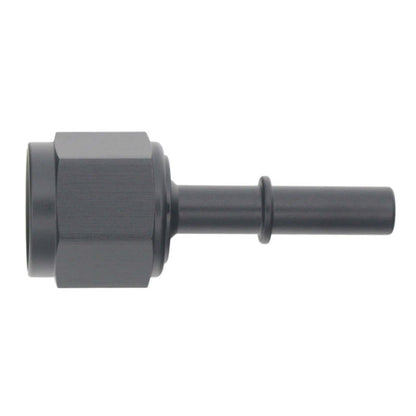 DeatschWerks 8AN Female Flare Swivel to 5/16in Male EFI Quick Disconnect - Anodized Matte Black