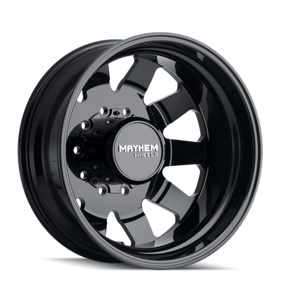 Mayhem 8181 Challenger Dually 22x8.25 / 10x225 BP / 169mm Offset / 170.1mm Hub Full Black Wheel