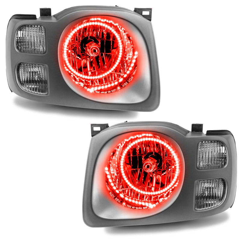 Oracle Lighting 02-04 Nissan Xterra SE Pre-Assembled LED Halo Headlights -Red