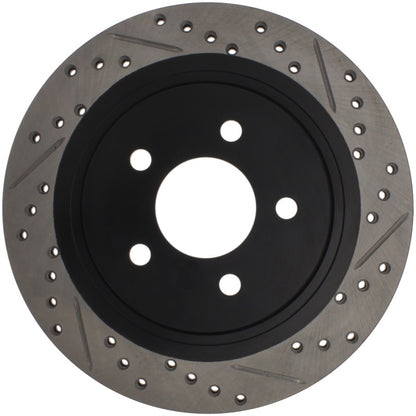 StopTech 05-10 Ford Mustang Slotted & Drilled Right Rear Rotor