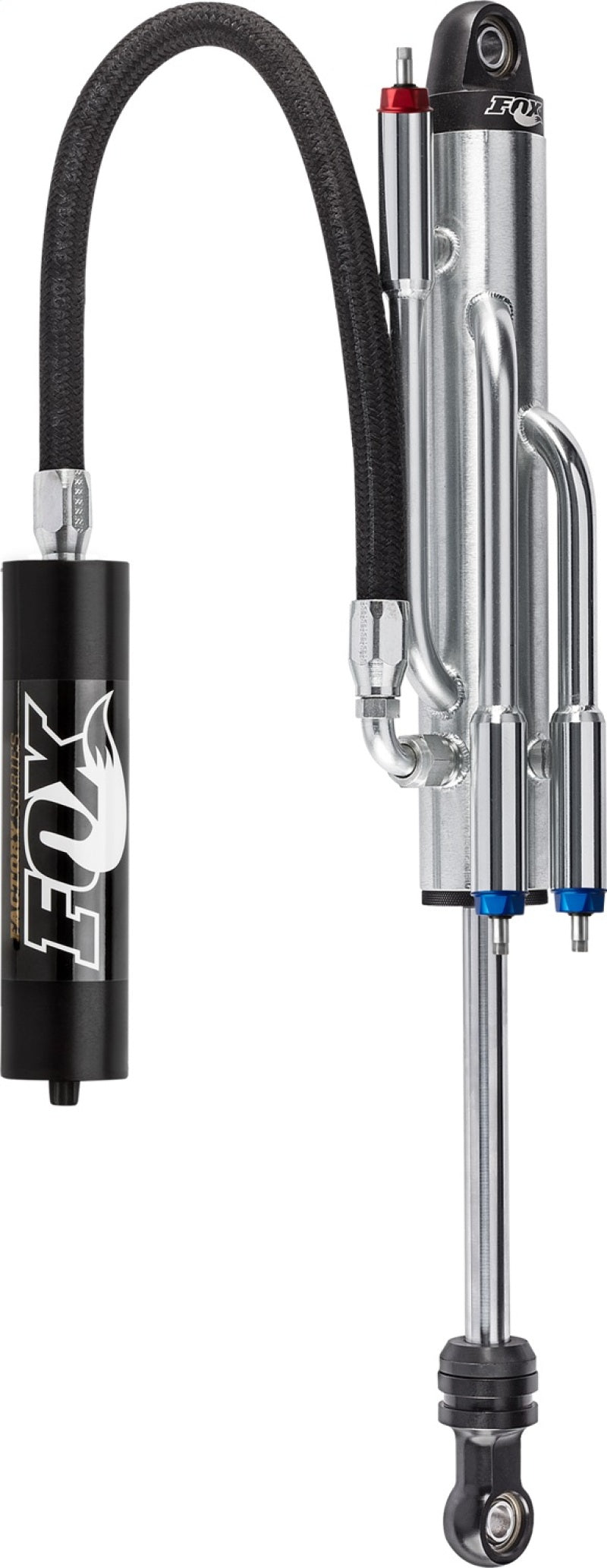 Fox 2.5 Factory Series 12in. Remote Res. 3-Tube Bypass Shock (2 Cmp/1 Reb) 7/8in. Shft(21/70) - Blk