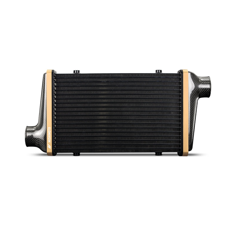 Mishimoto Universal Carbon Fiber Intercooler - Matte Tanks - 600mm Silver Core - S-Flow - DG V-Band