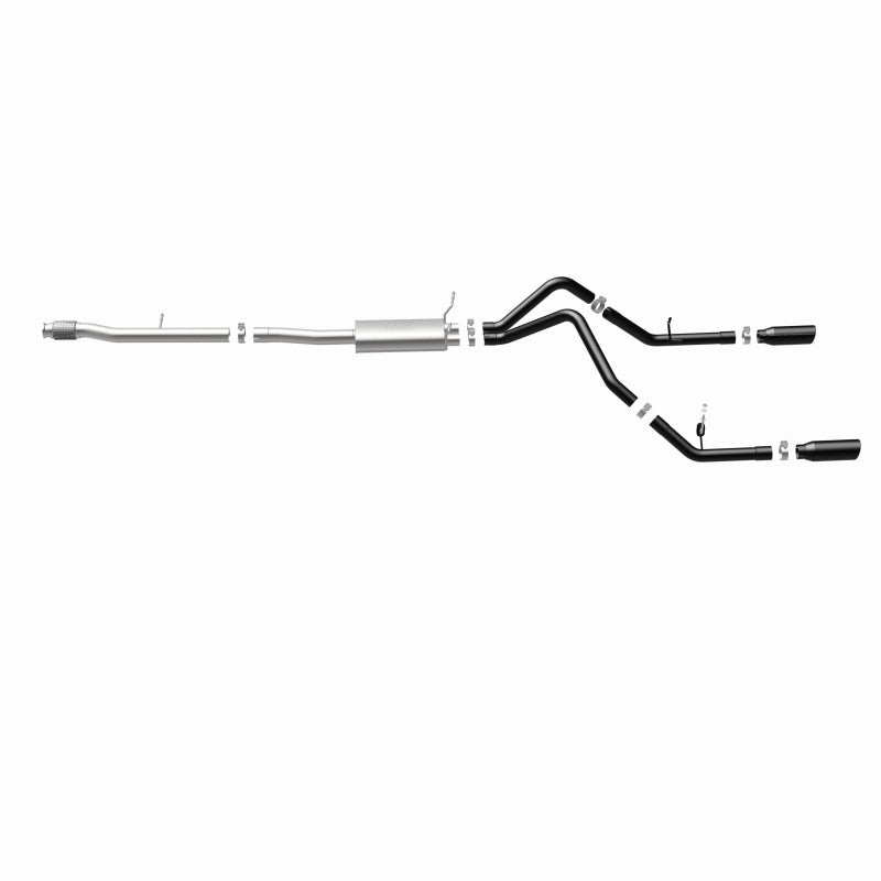 MagnaFlow SYS Cat-Back 4in Black Dual Split Rear Tips 14-15 Chevy Silverado/GMC Sierra 4.3L-5.3L