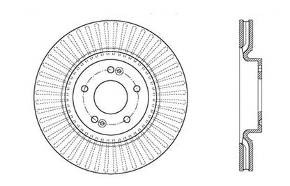 StopTech Drilled Sport Brake Rotor