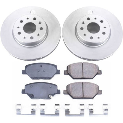 Power Stop 16-19 Chevrolet Camaro Front Z17 Evolution Geomet Coated Brake Kit