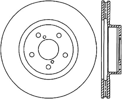 StopTech Power Slot 09-10 Subaru Impreza CRYO Front Left Slotted Rotor