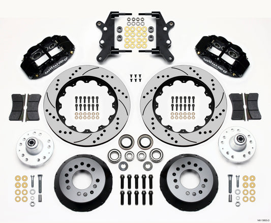 Wilwood Narrow Superlite 6R Front Hub Kit 14.00in Drilled 60-68 Ford / Mercury Full Size / Galaxie