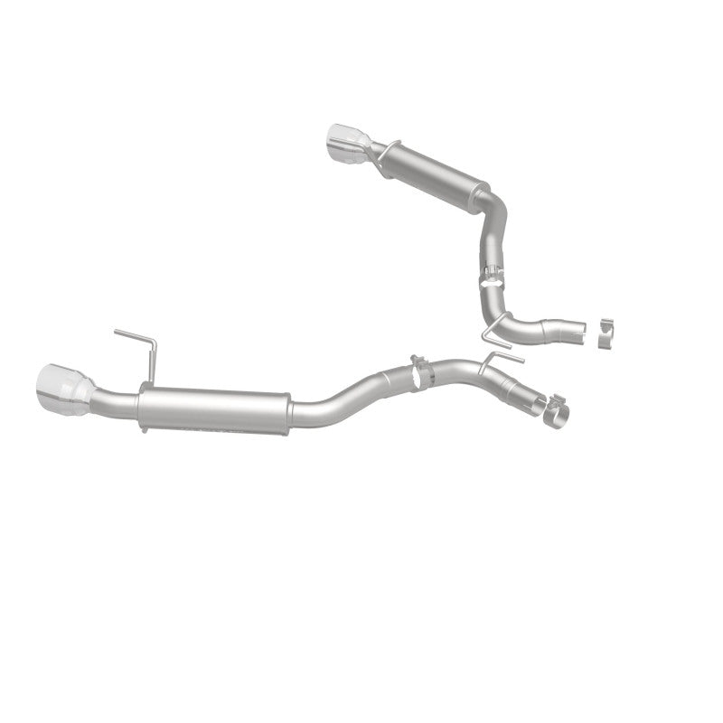 MagnaFlow Axle Back, SS, 2.5in, Competition, Dual Split Polish 4.5in Tip 2015 Ford Mustang Ecoboost