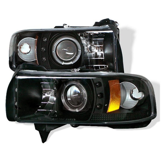 Spyder Dodge Ram 1500 94-01 94-02 Projector Headlights CCFL Halo LED Blk PRO-YD-DR94-CCFL-BK