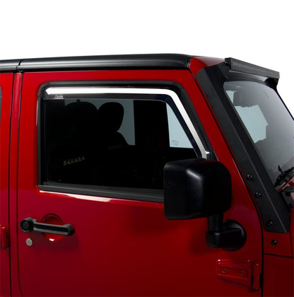 Putco 07-18 Jeep Wrangler JK - Front Only Element Tinted Window Visors