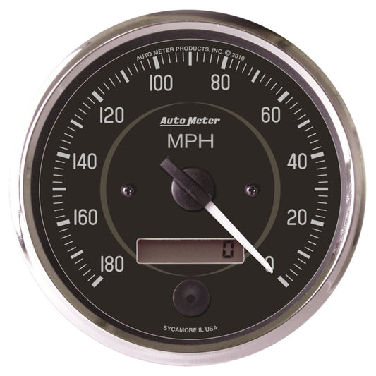 Autometer Cobra 4 inch 180 MPH In-Dash Electronic Programable Reverse Sweep Speedometer