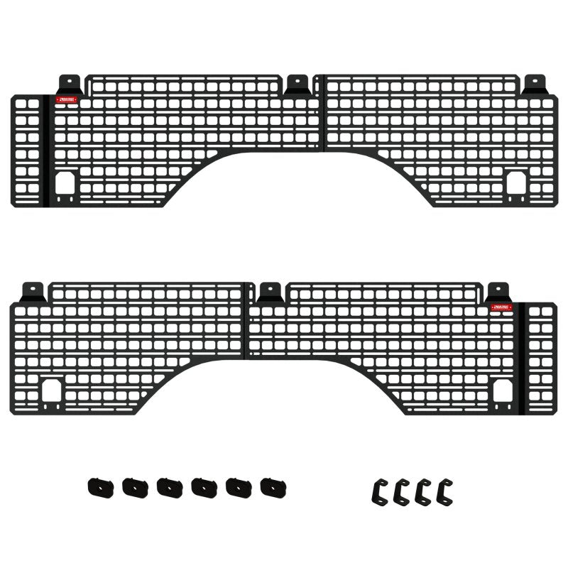 BuiltRight Industries 07-18 Chevrolet Silverado/GMC Sierra (5ft 9in Bed) Full Bedside Rack - 4pc Set