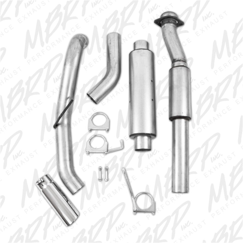 MBRP 11-13 Ford F150 SVT Raptor 6.2L EC-SB/CC-SB 3.5in Cat Back Single Exit Alum Exhaust System