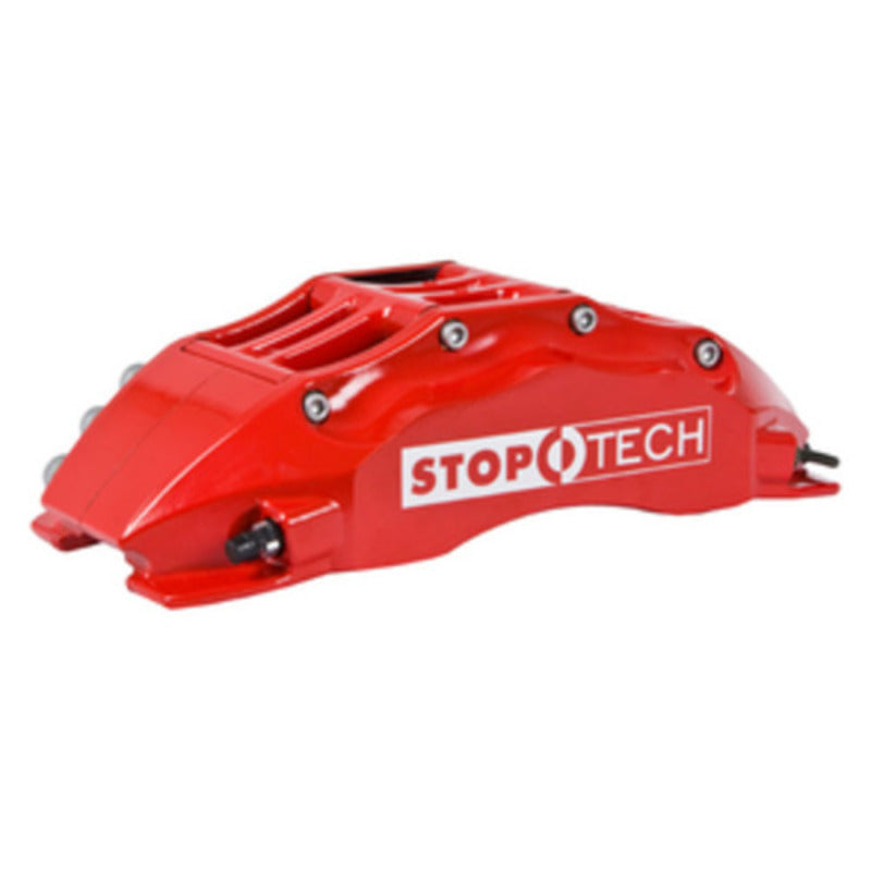 StopTech 09-10 Nissan 370Z Sport Model Only Front BBK w/ Red ST-60 Calipers Slotted 355x32mm Rotors