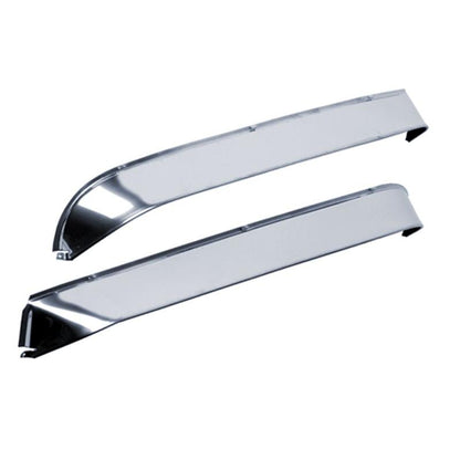 AVS 87-04 Peterbilt 320 Ventshade Window Deflectors 2pc - Stainless