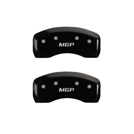 MGP 2 Caliper Covers Engraved Rear MGP Black Finish Silver Characters 2016 Ford Focus