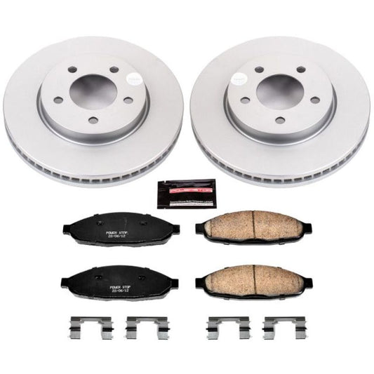 Power Stop 04-08 Chrysler Pacifica Front Z17 Evolution Geomet Coated Brake Kit