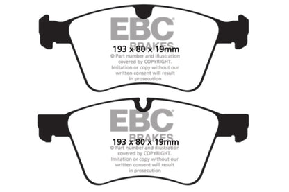 EBC 08-10 Mercedes-Benz GL320 3.0 TD (373mm Front Rotors) Yellowstuff Front Brake Pads