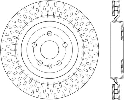 StopTech Drilled Sport Brake Rotor