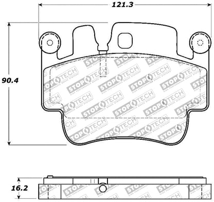 StopTech Performance 00-07 Porsche Boxster S / 06-07 Cayman / 99-05 911 Carrera Front Brake Pads