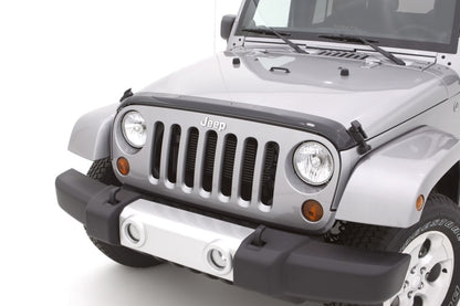 AVS 07-18 Jeep Wrangler Unlimited Aeroskin Low Profile Acrylic Hood Shield - Smoke