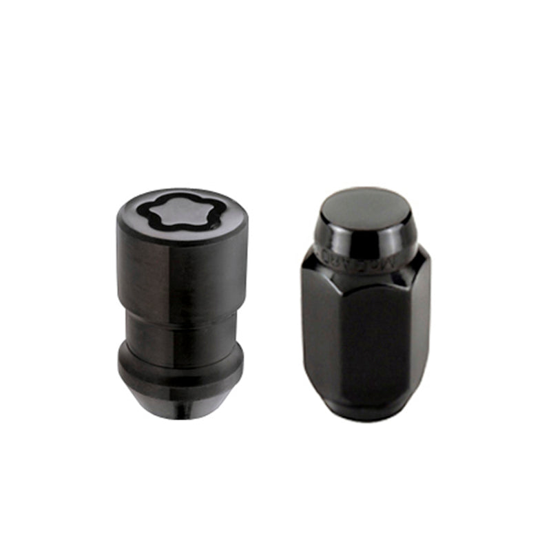 McGard 5 Lug Hex Install Kit w/Locks (Cone Seat Nut) 1/2-20 / 13/16 Hex / 1.5in. Length - Black