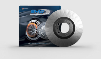 SHW 17-20 Porsche Panamera 4 3.0L w/18in Wheel Right Rear Smooth Monobloc Brake Rotor (971615602F)