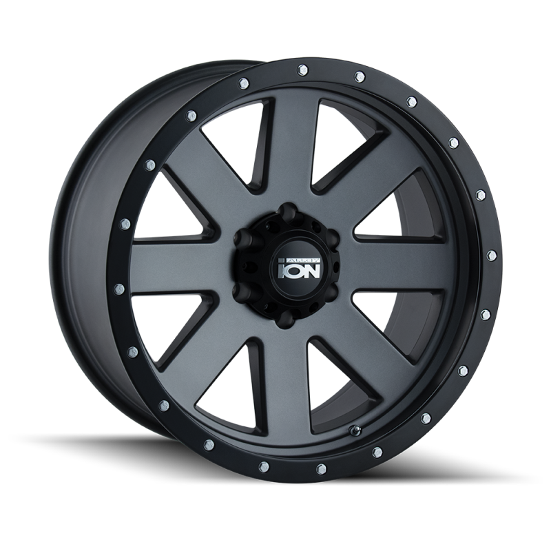 ION Type 134 18x9 / 5x150 BP / 0mm Offset / 110mm Hub Matte Gunmetal/Black Beadlock Wheel