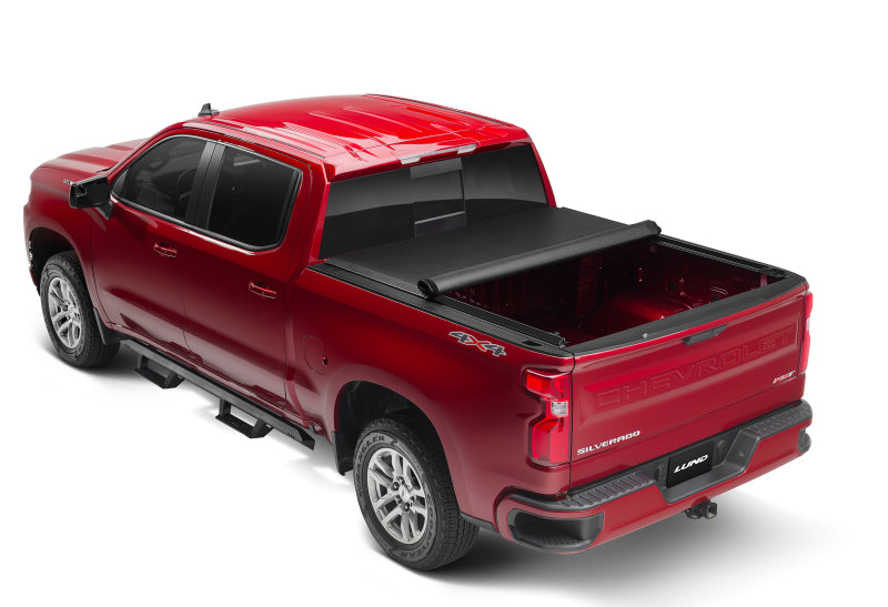 Lund 99-07 Chevy Silverado 1500 (8ft. Bed) Genesis Roll Up Tonneau Cover - Black