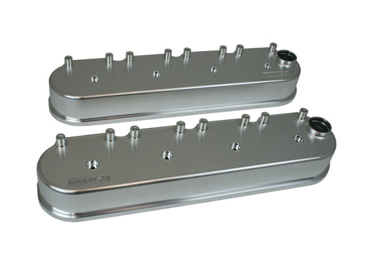 Moroso GM LS Valve Cover (w/AEM/Holley/Other Smart Coils) - Tall - Billet Aluminum - Pair