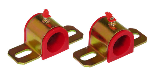 Prothane Universal Greasable Sway Bar Bushings - 1 1/4in - Type B Bracket - Red