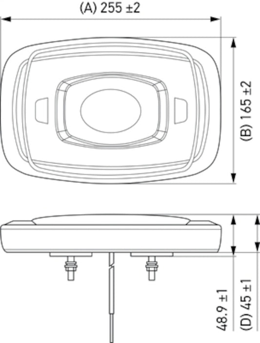 Hella L/Bar Mini 10In Led (Mv Fxd Amber)