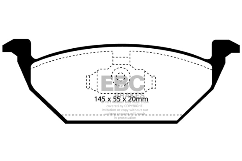 EBC 98-99 Volkswagen Beetle 2.0 Redstuff Front Brake Pads