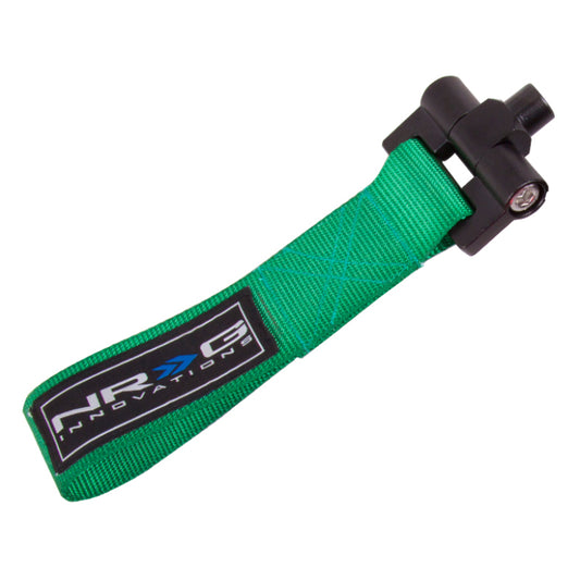 NRG Bolt-In Tow Strap Green - Lexus IS-250/350 06+ (5000lb. Limit)
