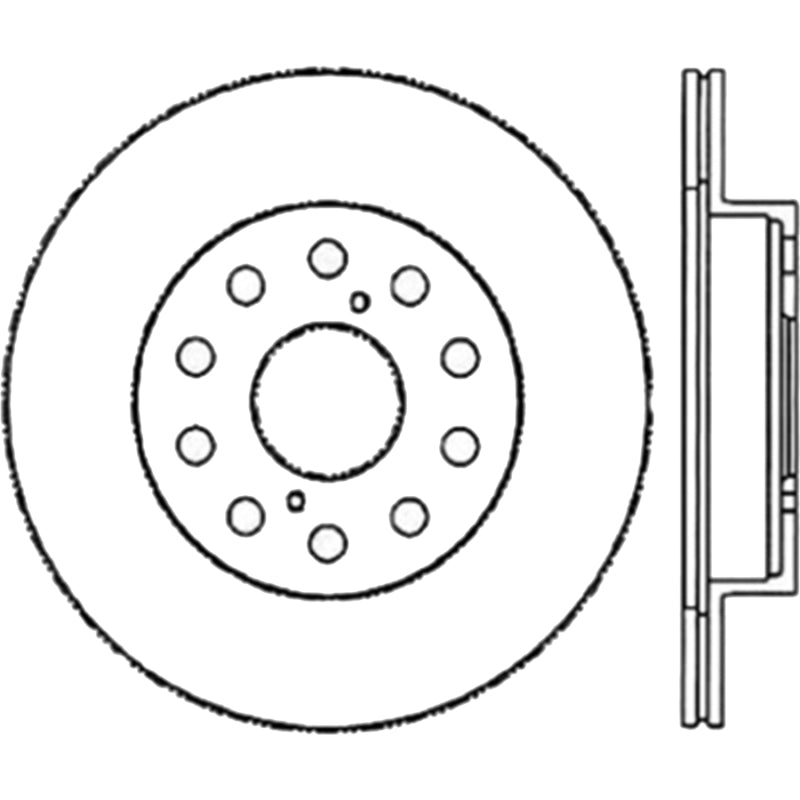 StopTech Sport Slotted 91-95 Toyota MR2 Cryo Rear Left Rotor