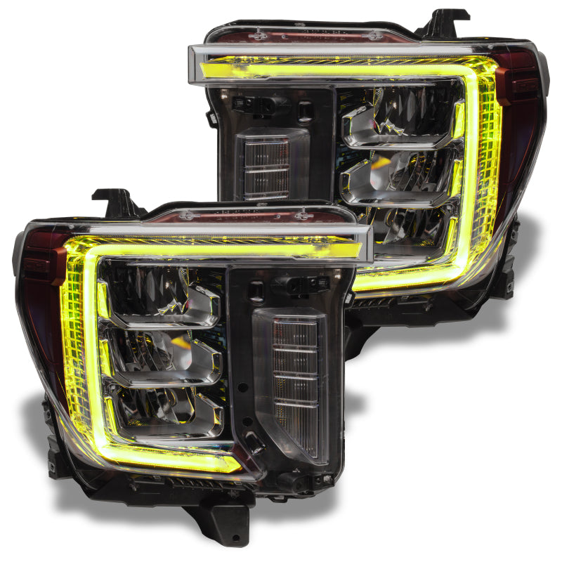 Oracle 20-21 GMC Sierra 2500/3500 HD RGB+W Headlight DRL Upgrade Kit - ColorSHIFT 2 SEE WARRANTY