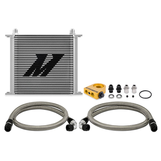 Mishimoto Universal Thermostatic Oil Cooler Kit 34-Row Silver